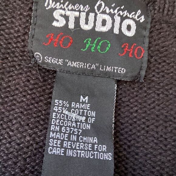 VTG Holiday Party Snow Flakes Snowmen Cardigan Ugly Christmas Sweater by Segue H - Picture 7 of 8